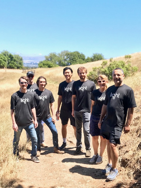 Team photo hiking